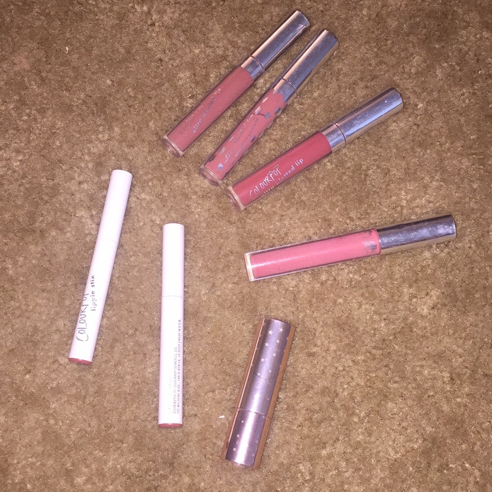 COLOURPOP LIPPIE BLOTTED LIPSTICK BUNDLE NUDE PINK